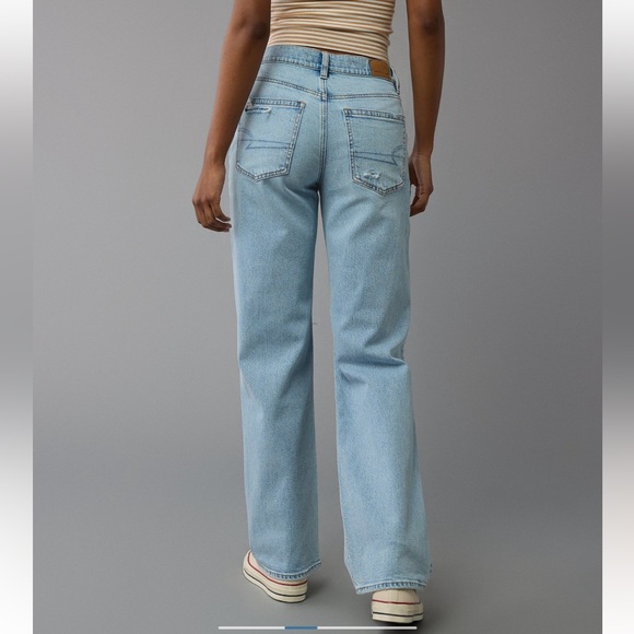 Strigid Ripped High Wasted Stovepipe Jeans - 10 - American Eagle - Picture 8 of 13